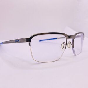 Oakley Cathode Eyeglasses Frames Matte Gunmetal Blue OX3233-0454 54-18-138 Half